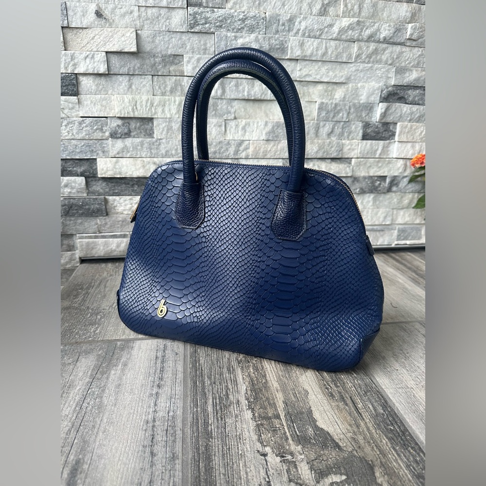 Bon - Bonite Navy Leather  Crossbody Handcrafted Columbian   Purse